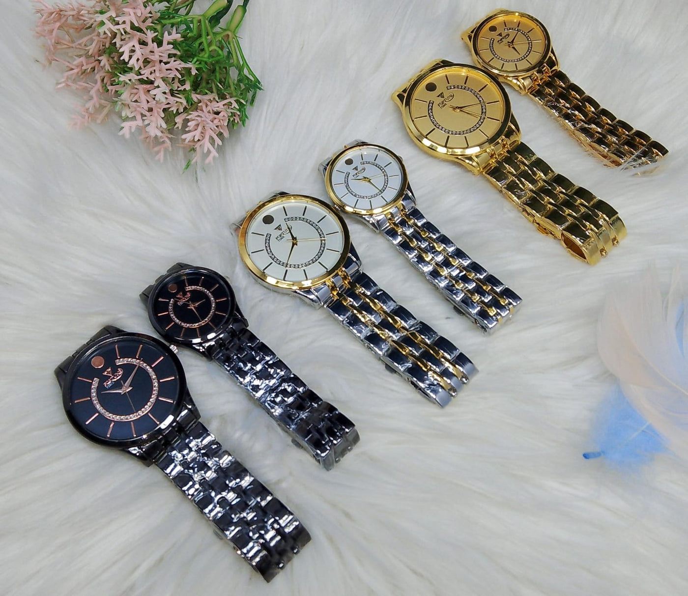 FORTUNE TIME COUPLE WATCHES (without box )