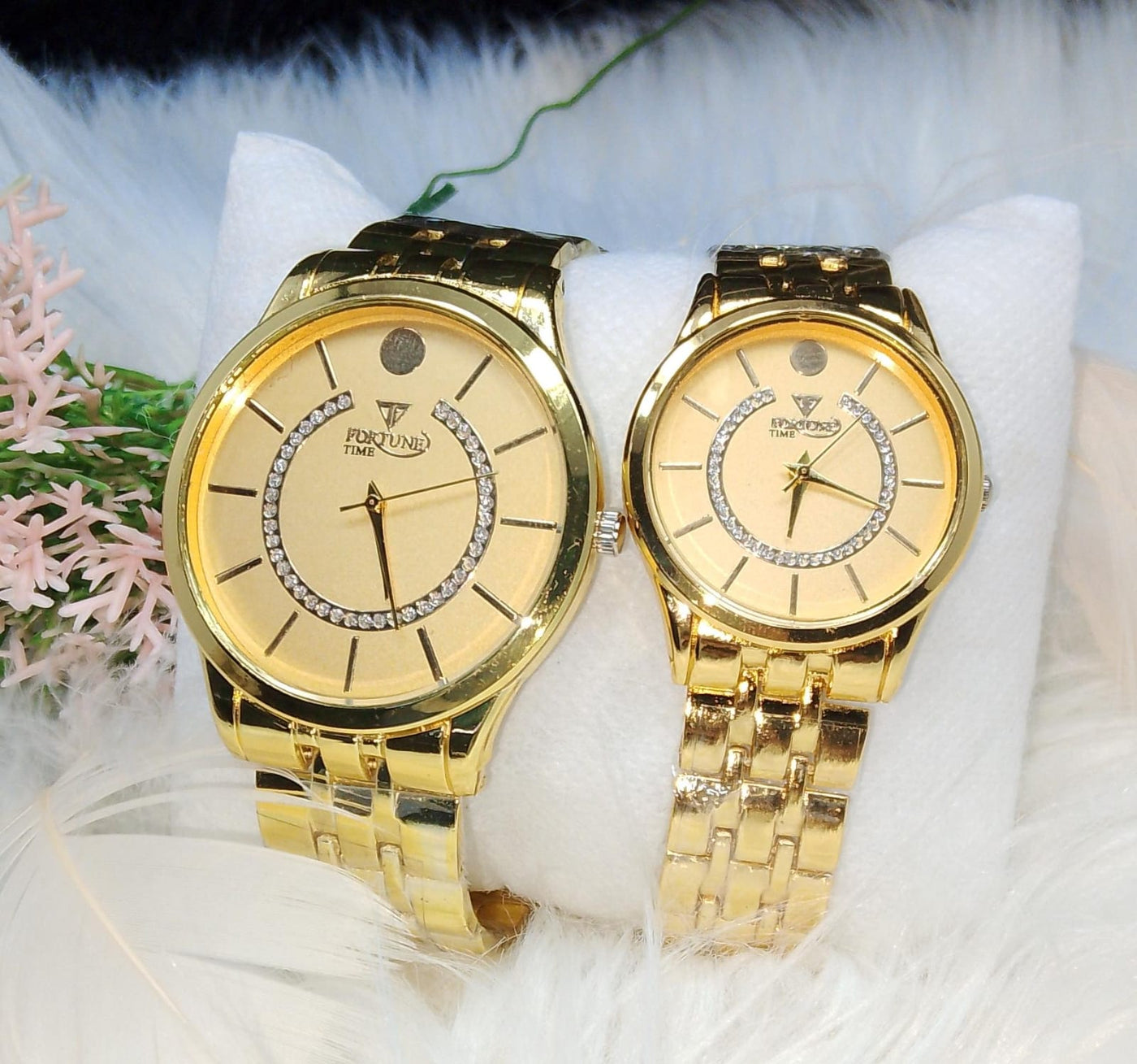 FORTUNE TIME COUPLE WATCHES (without box )