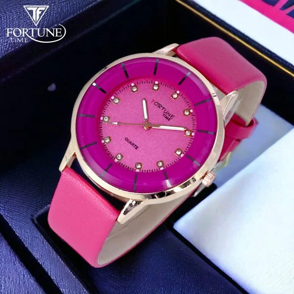 Fortune Times FTC LADIES Quartz Analog Wrist Watch (Without Box)